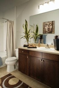 Uptown Dallas - Quadrangle Area Apartments #046 - Bathroom 