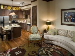 Uptown Dallas - Apartments on McKinney Ave #059 - Living Room