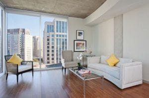 Uptown Dallas - Modern High Rise Lofts #072 - Living Room