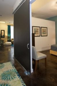 Knox Henderson - Loft Style with Concrete Floors #023 - Sliding Bedroom Doors