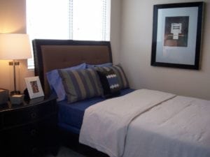 Uptown Dallas - Affordable High Rise Apartments on McKinney #041 - Bedroom